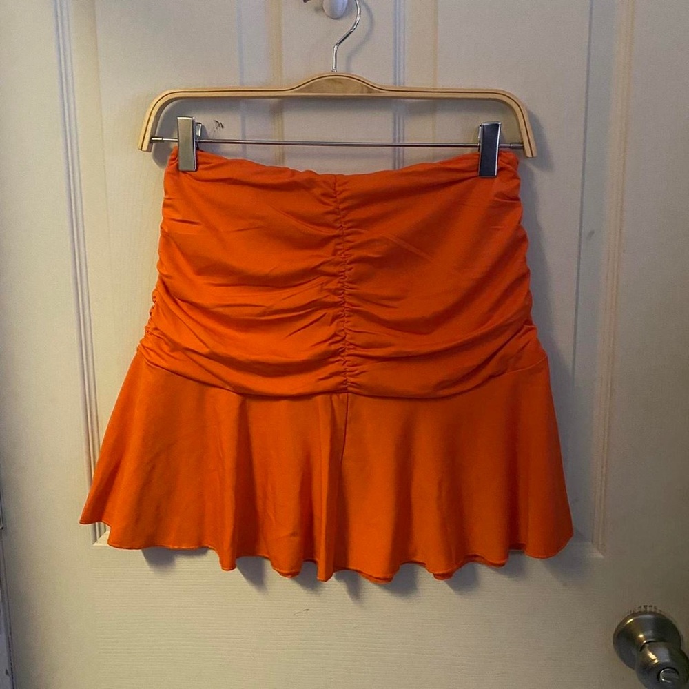 Ruched Mini Skirt